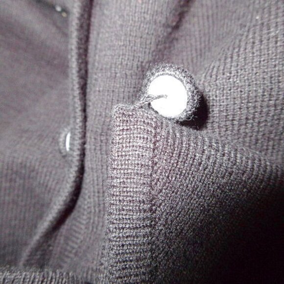 Vtg Christine Alexander Cardigan Sweater Vest Size L Rhinestones Knit Sleeveless - Picture 4 of 12